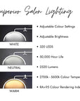 LED Half Moon lamp