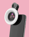 Mobile MACRO zooming camera lens  LED flash light