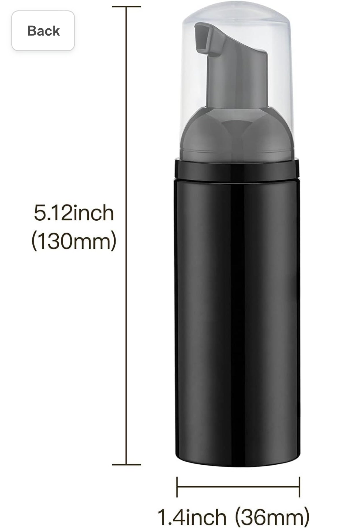 EMPTY Foam Bottle 60ml (PACK OF 6/ 1 PC)