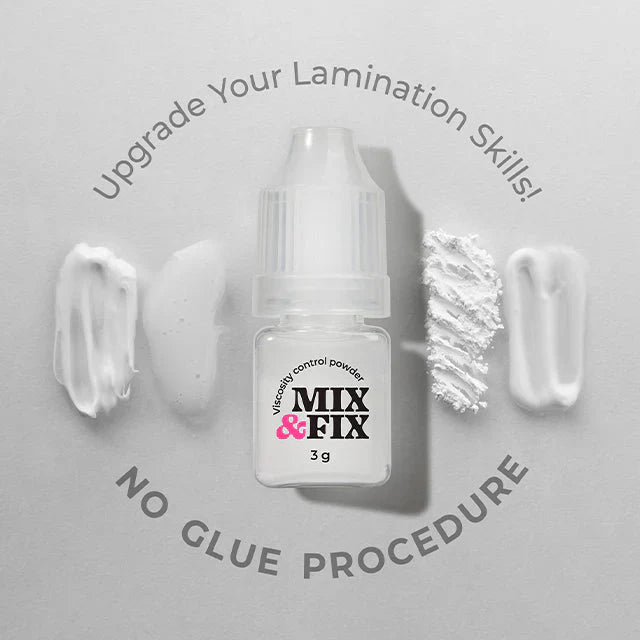 Mix & Fix Viscosity control powder Lash Lamination