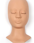Mannequin heads with replaceable eyelids