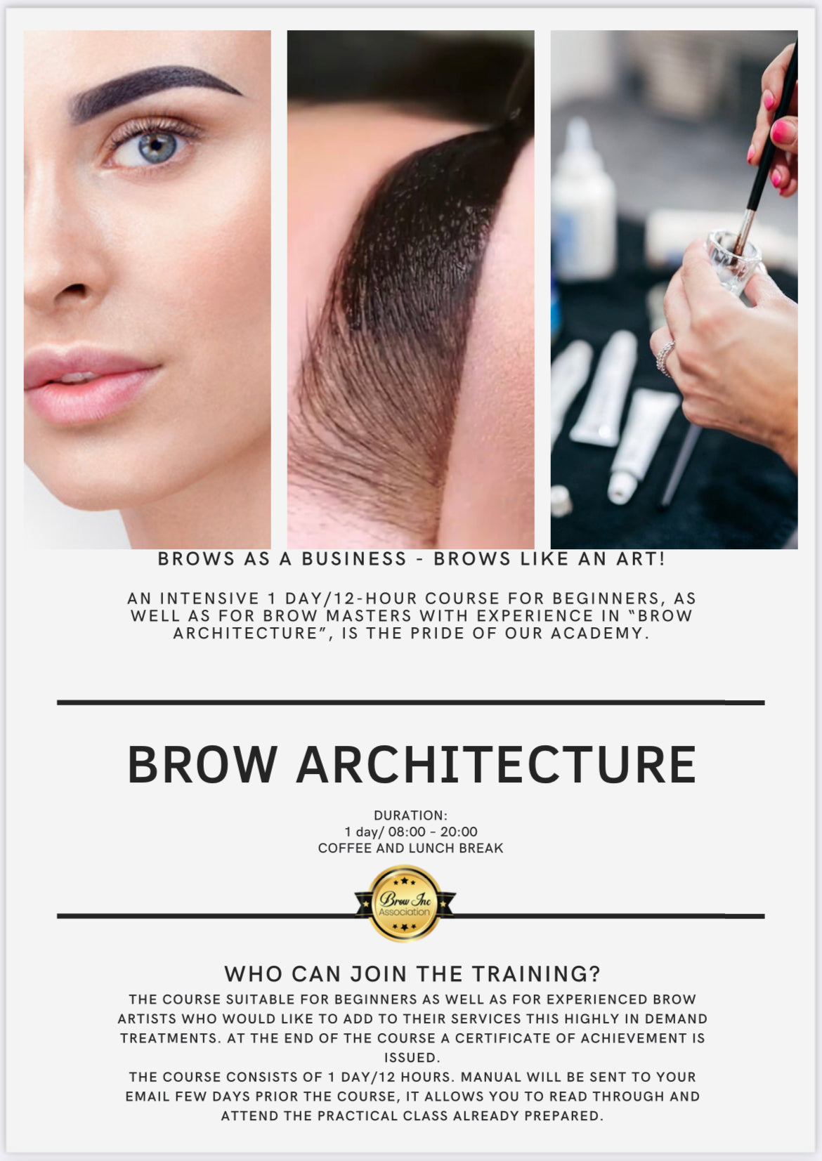 EYEBROW ARCHITECTURE 1 day -12 hours