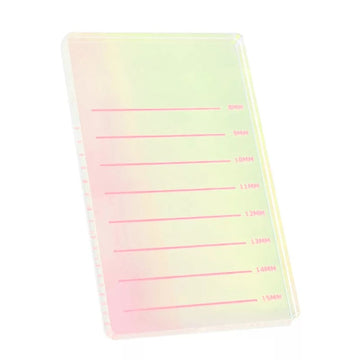 Acrylic Individual Side Lash Tray XTRA Thick-Rainbow Reflective