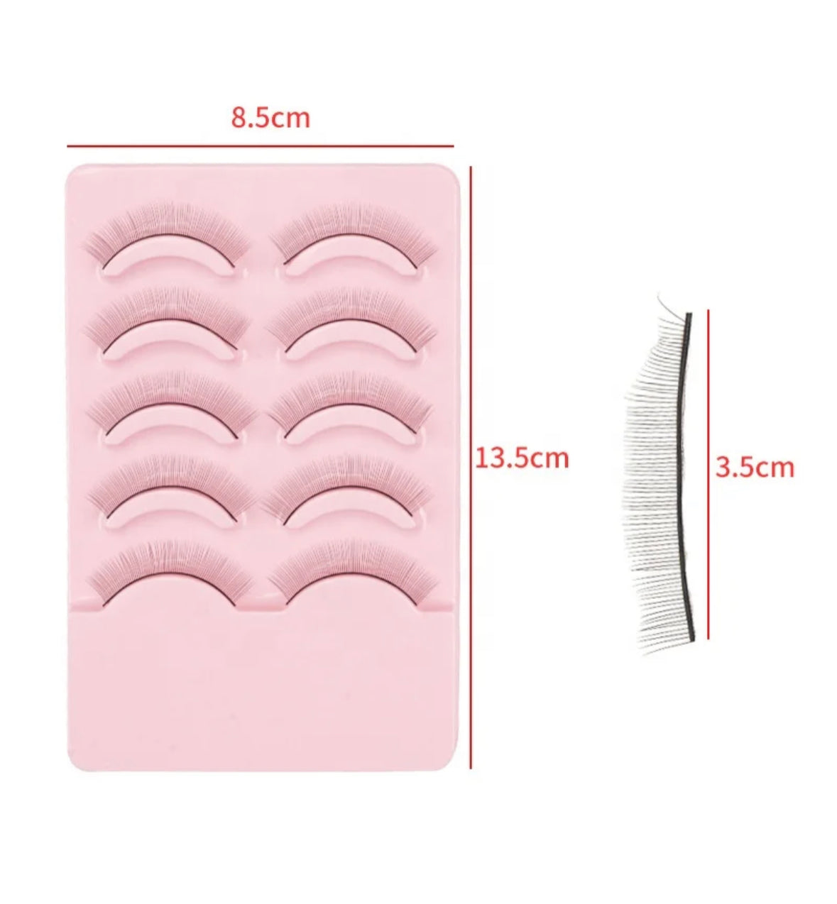 Training lashes 5 Pairs- Pink Box