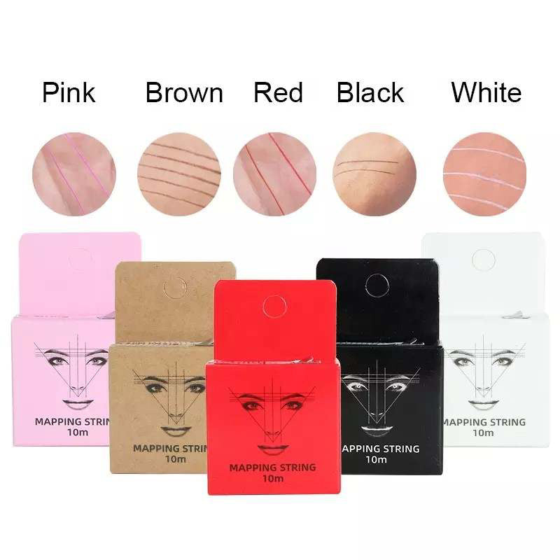 Mapping Brows With String Shop Eyebrow Mapping String Black/Pink/White | Neicha