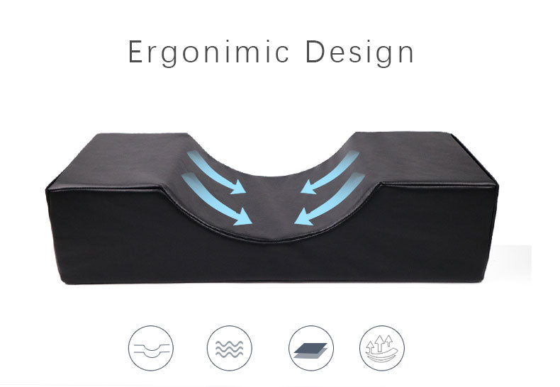 Eyelash Pillow Black PU Leather